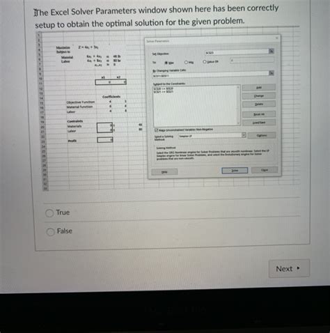 Image result for Solver Parameters Excel