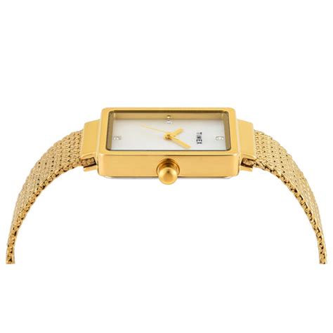 TIMEX Women Mother of Pearl Rectangle Dial Analog Watch - TWEL20703