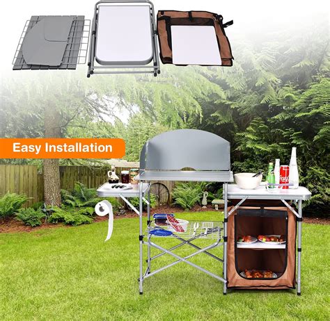 Giantex Folding Grill Table with 26'' Tabletop and India | Ubuy