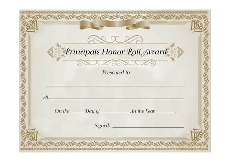 Free Printable Honor Roll Certificate Templates [Word, Excel, PDF] Sample