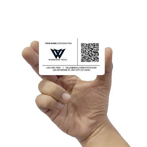 Customized QR Code Visiting Card Smart Digital Contactless NFC Cards ...