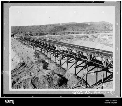 River Crossing Flume carrying canal water west across the Agua Fria ...