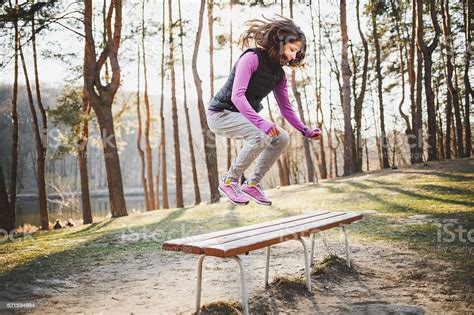 Image result for Woman Jumping Over Bench