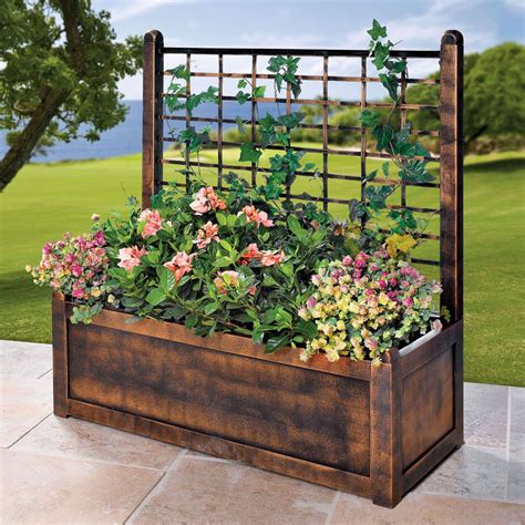 20 Garden Trellis with Planter Boxes Ideas To Consider | SharonSable