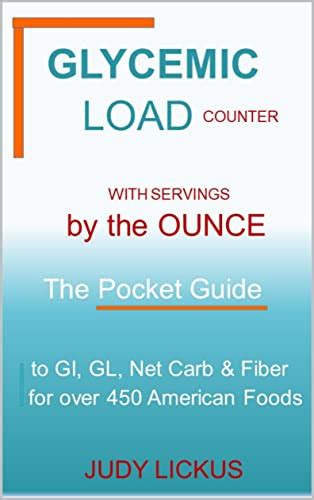 GLYCEMIC LOAD COUNTER: WITH SERVINGS BY THE OUNCE THE POCKET GUIDE TO ...