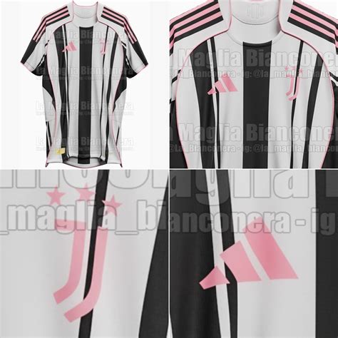 Juventus 25-26 Home Kit Design Leaked - Return of Pink & Novel Striped ...