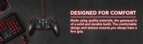 Buy Live Tech GP01 Turbo Double Vibration Motor USB Wired Gamepad - Red ...