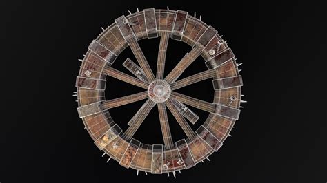 3D model Breaking Wheel Torture VR / AR / low-poly | CGTrader