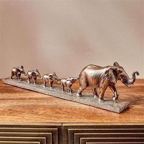 Buy Home Centre Jaguar Polyresin Elephant with Babies Figurine Online ...