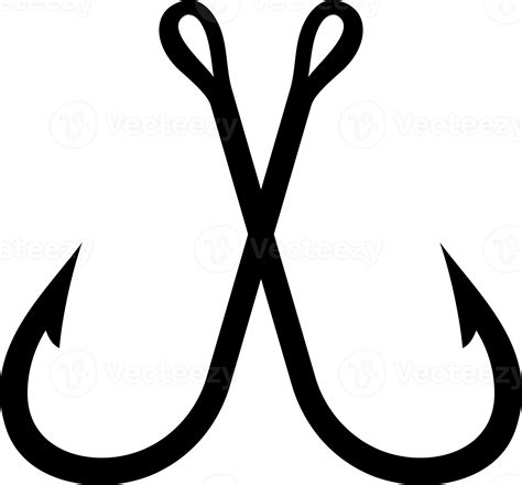 Two crossed fishing hook 8513839 PNG