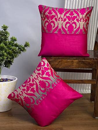 Alina Decor Brocade Embroidery Designer Soft Pillow/Cushion Covers (16 ...