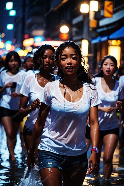 Premium Photo | Girls Gone Wild wet Tshirt contest several adult ...