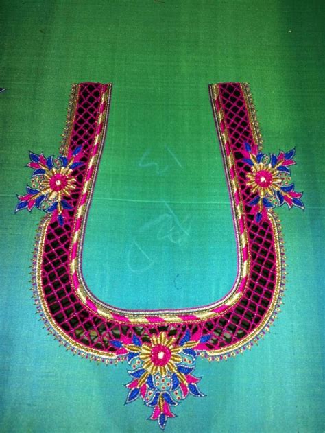 Image result for Thread Embroidery Design Pattern 0N Blouse