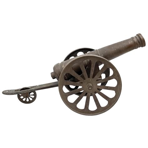 Buy Bhunes Brass Decorative Table Thop, Antique Cannon Showpiece,Brown ...