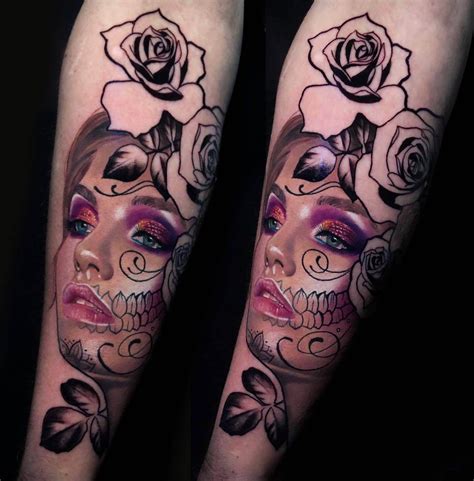 101 Best Sugar Skull Girl Tattoo Ideas That Will Blow Your Mind! 8 ...