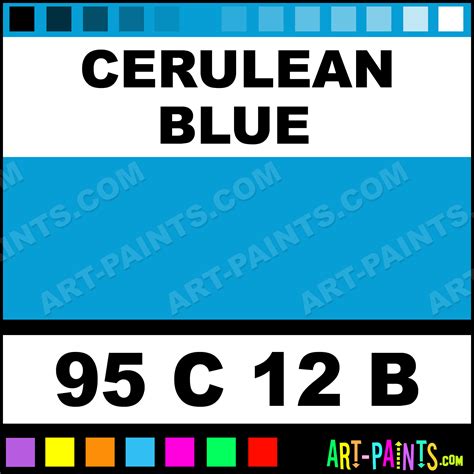 Cerulean Blue Oil 12 B Set Pastel Paints - 95 C 12 B - Cerulean Blue ...