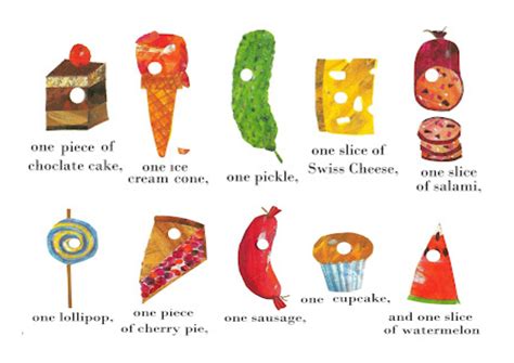 The Very Hungry Caterpillar Food Labels