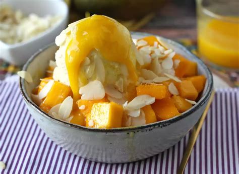 Mango bingsu, the delicious korean dessert with mango that triumphs ...