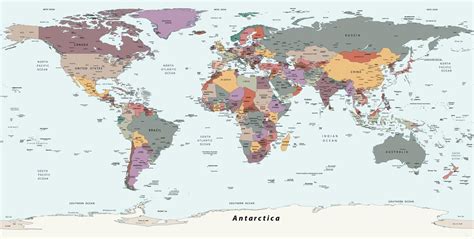 Image result for Basic Map of World