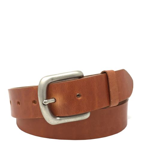 Mens Real Leather Belt 35mm Wide Tan | House of Leather