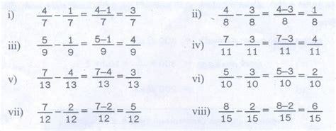பயிற்சி 6.6 (ஓரினப் பின்னங்களின் கழித்தல்) - பின்னங்கள் | பருவம் 3 அலகு ...