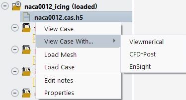 2.9. Using the Project View to Interact with Fluent Icing Simulations
