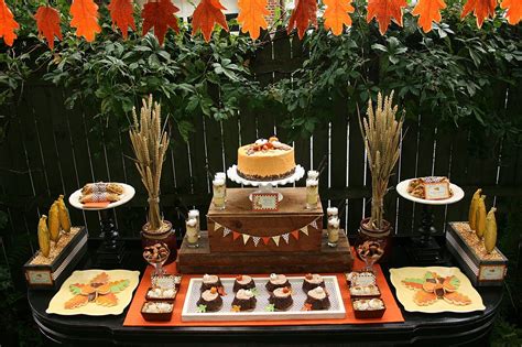 Gorgeous fall dessert table | Fall harvest party, Harvest party ...