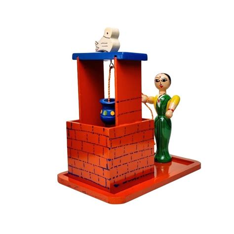 Lady Working On Well – Channapatna Toys