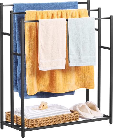 Amazon.com: Towel Racks for Bathroom, 36 Inch Tall 3 Tier Free Standing ...