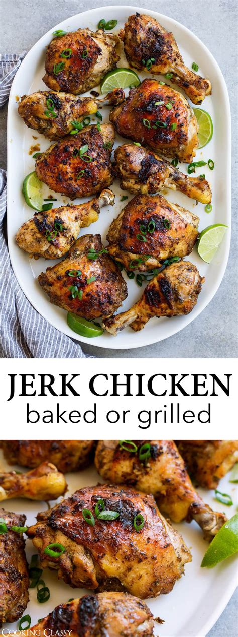 Flavorful Jamaican Jerk Chicken Recipe with Oven and Grilling Instructions