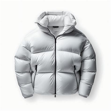 Premium Photo | Design of Puffer Jacket Nylon Oversized Form Design ...
