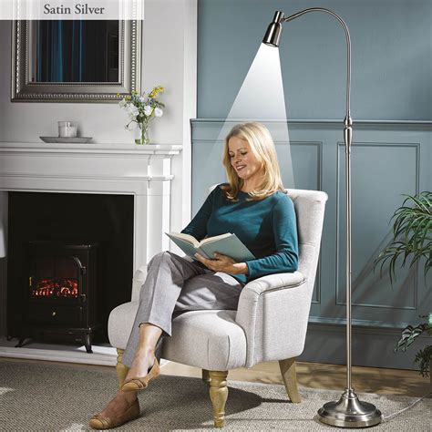Reading floor lamp with table online