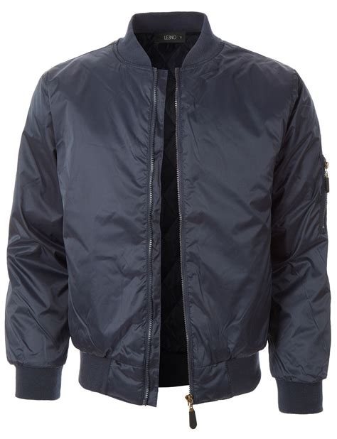This lightweight quilted full zip up bomber jacket with elbow patches ...