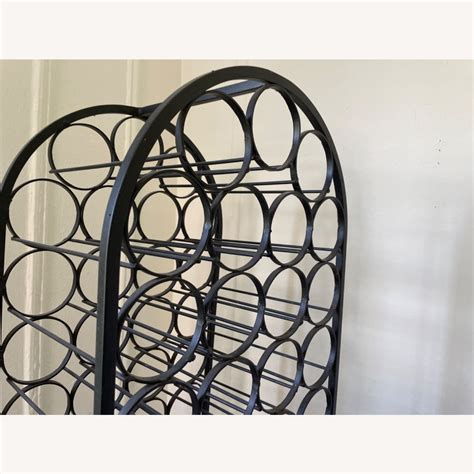 Antique Wrought Iron Wine Rack - AptDeco