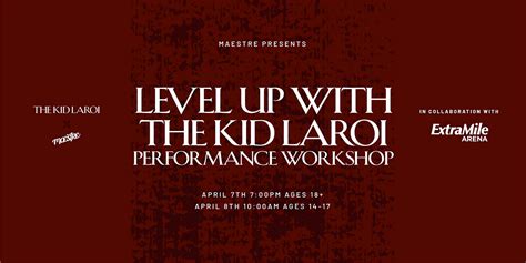 Level Up with The Kid LAROI x Maestre Performance Workshop - Ages 14-17 ...
