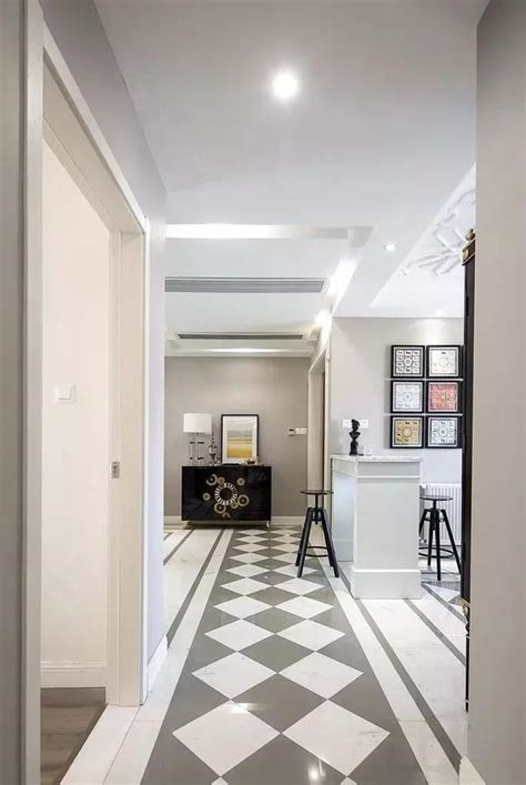 美式风格客厅室内地面铺装效果图2017图片 – 设计本装修效果图