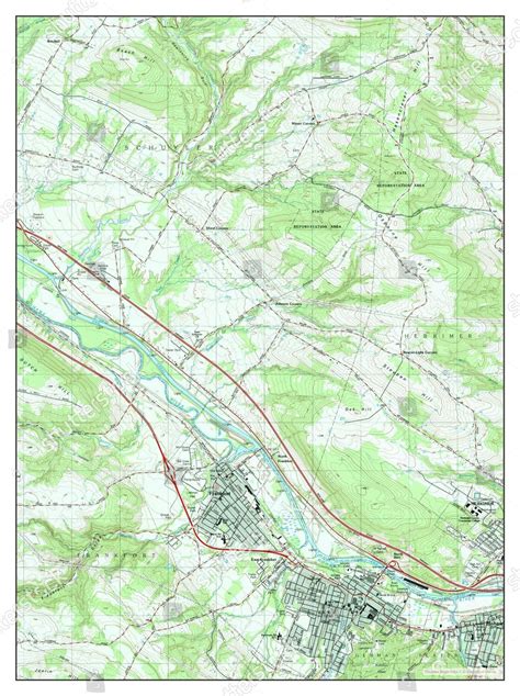 Usa Timeless Maps Ilion New York Editorial Stock Photo - Stock Image ...