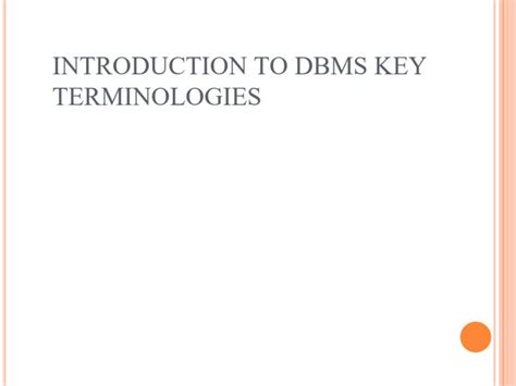 Image result for Database Key Terms