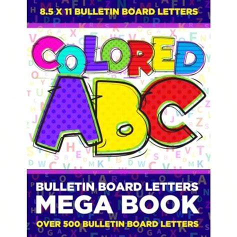 Bulletin Board Alphabet Letters Mega Book: Modern Colorful Bulletin ...