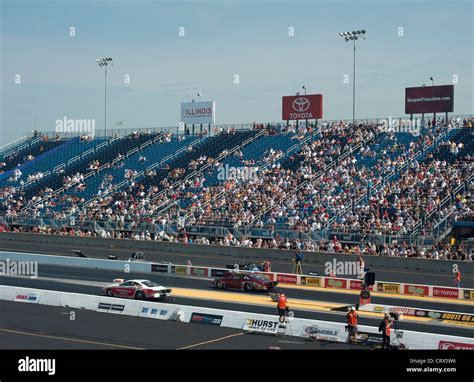 National Hot Rod Association Nationals at Route 66 Raceway, Joliet, Illinois, USA Stock Photo ...