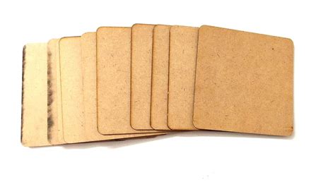 Khushi Handicrafts - MDF Blank Square Coaster Bases for Resin and ...