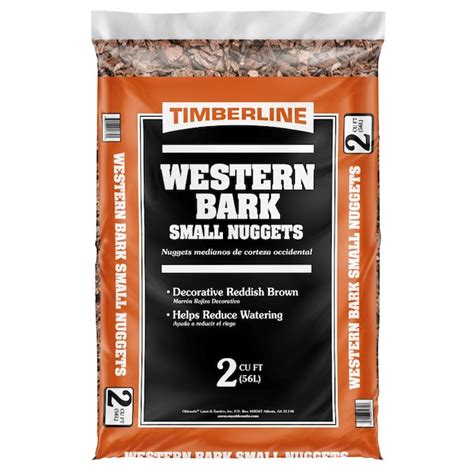 Timberline 2-cu ft Brown Pine Bark Decorative Bark Mulch 155000066 at ...