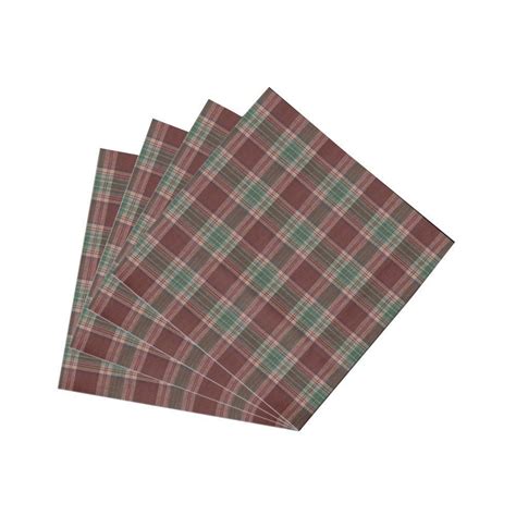 Buy Patch Magic Brown and Green Plaid Fabric Napkin, 20-Inch by 20-Inch ...