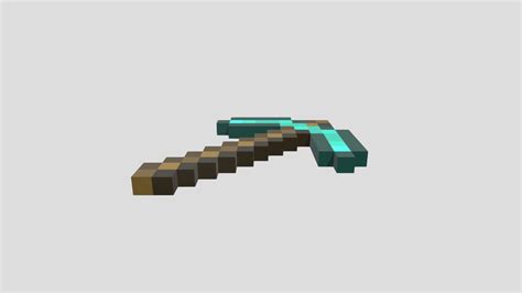 Minecraft_diamond-pickaxe - 3D model by Tails Miles Prower (@Reekid2 ...