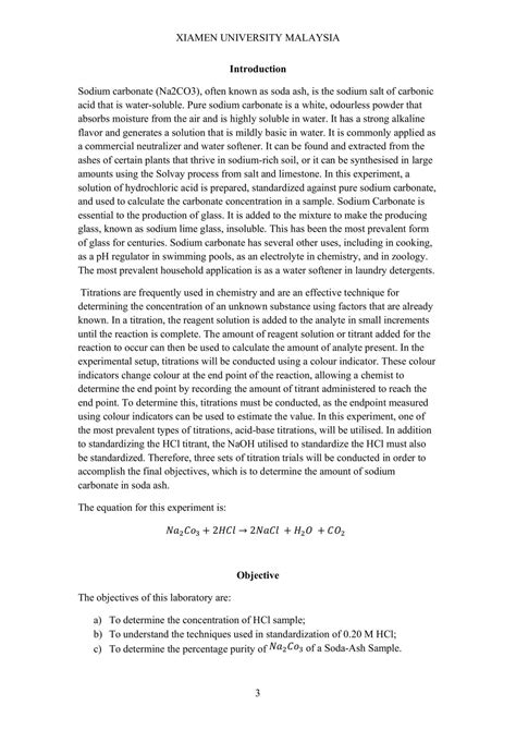 Determination of Na2CO3 in Soda Ash | FSC107 - General Chemistry ...