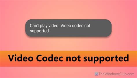 Image result for Video Codec Not Supported On DVD Player