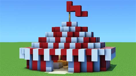 Minecraft Circus Tent Tutorial 的图像结果
