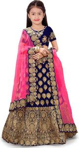 KALP CRAZE Girls Lehenga Choli Ethnic Wear Embroidered Lehenga, Choli ...