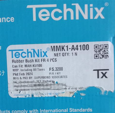 Mahindra KUV100 Bush Kit - MMK1-A4100 TechNix – Motorparts Junction