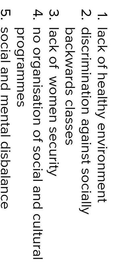 list the problems that you think citizens would face in absence of ...